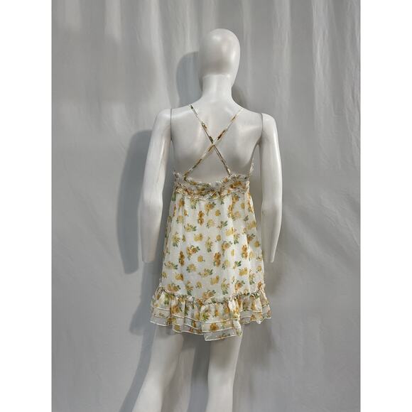 Majorelle 'Penny' Yellow Polyester Dress Size M - Picture 3 of 5